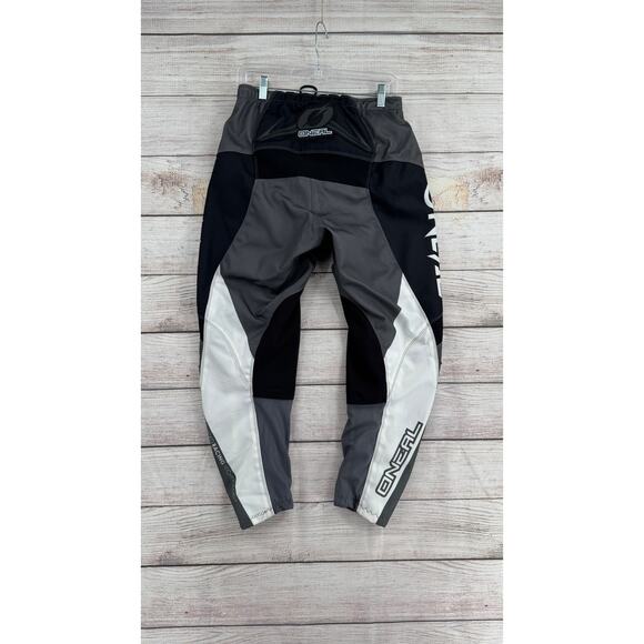 O'Neal Advanced Racing Technology Motocross Pants Mens 28 Black Gray Hip Pads - Picture 2 of 13